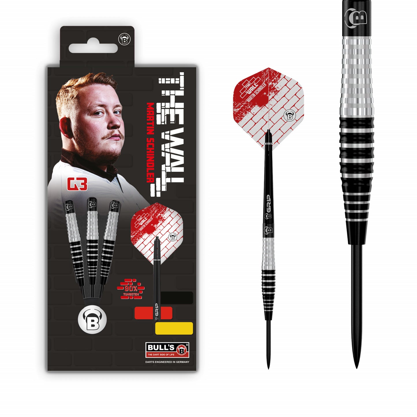 Bull's Martin Schindler Generation 3 90% Tungsten Steeldarts
