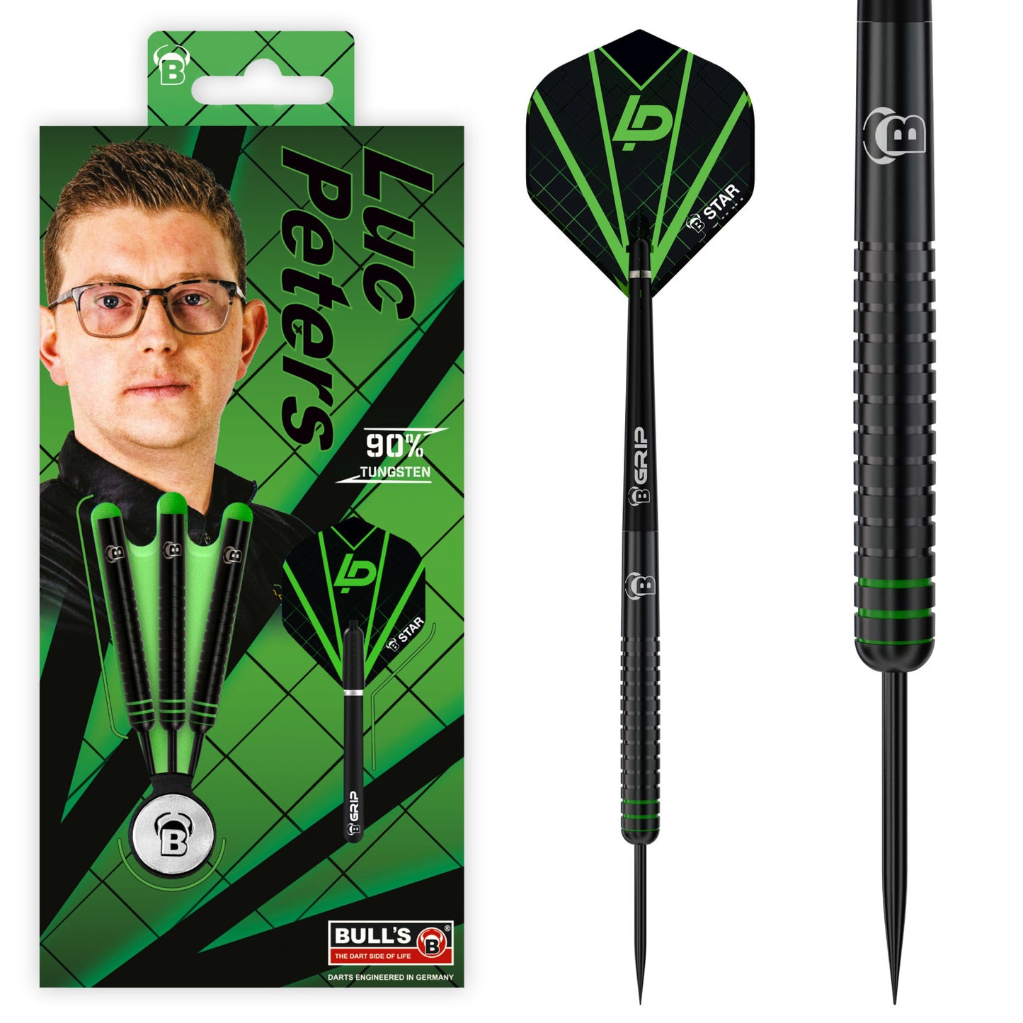 Bull's Luc Peters 90% Tungsten Steeldarts