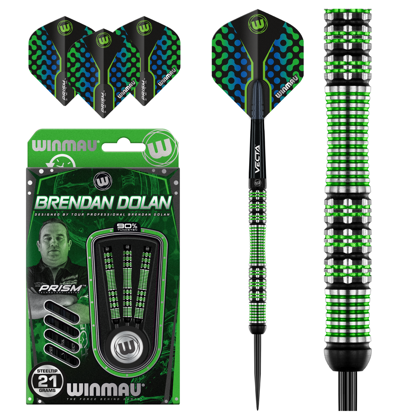Winmau Brendan Dolan 90% Tungsten Steeldarts
