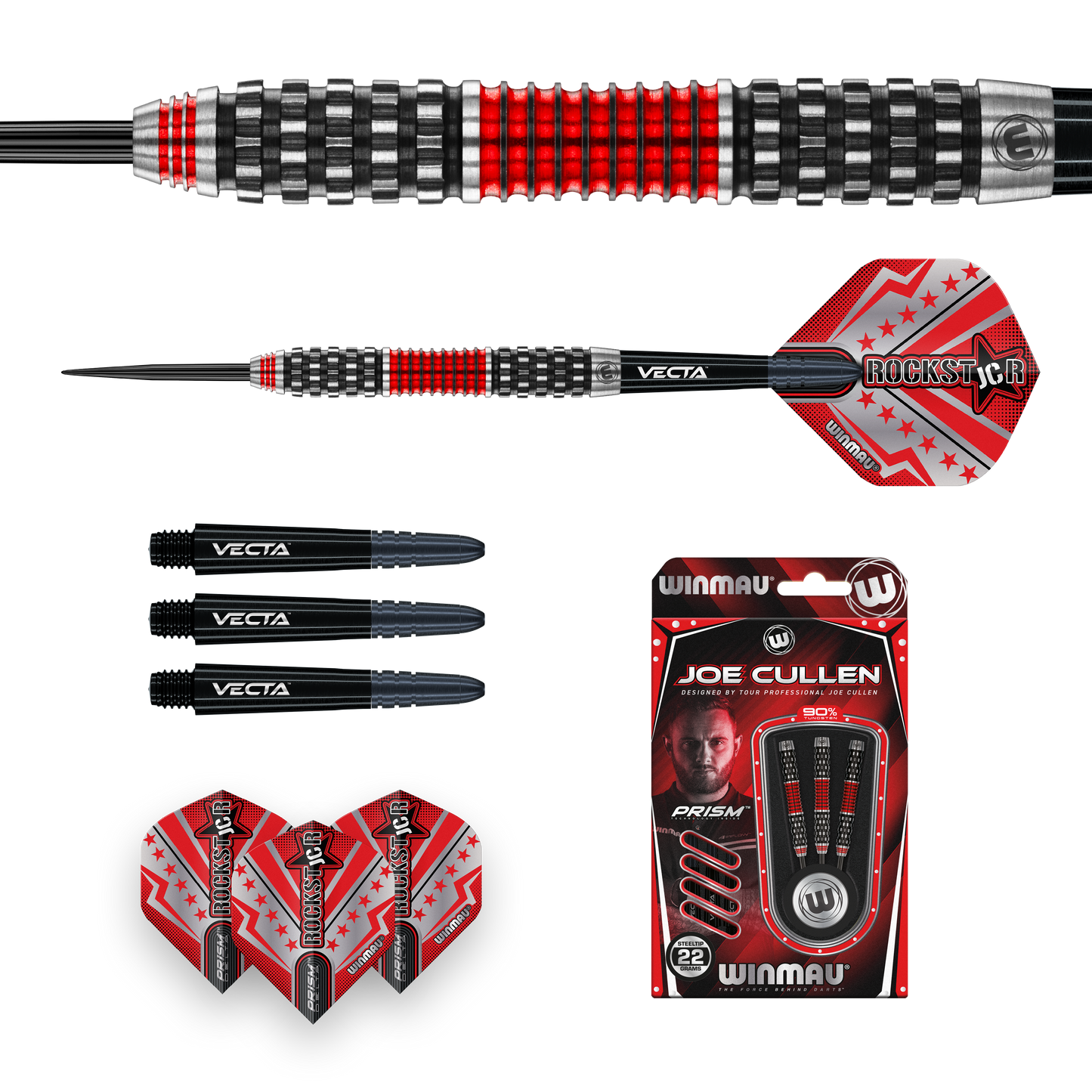 Winmau Joe Cullen Rockstar Series RS 1.0 90% Tungsten Steeldarts