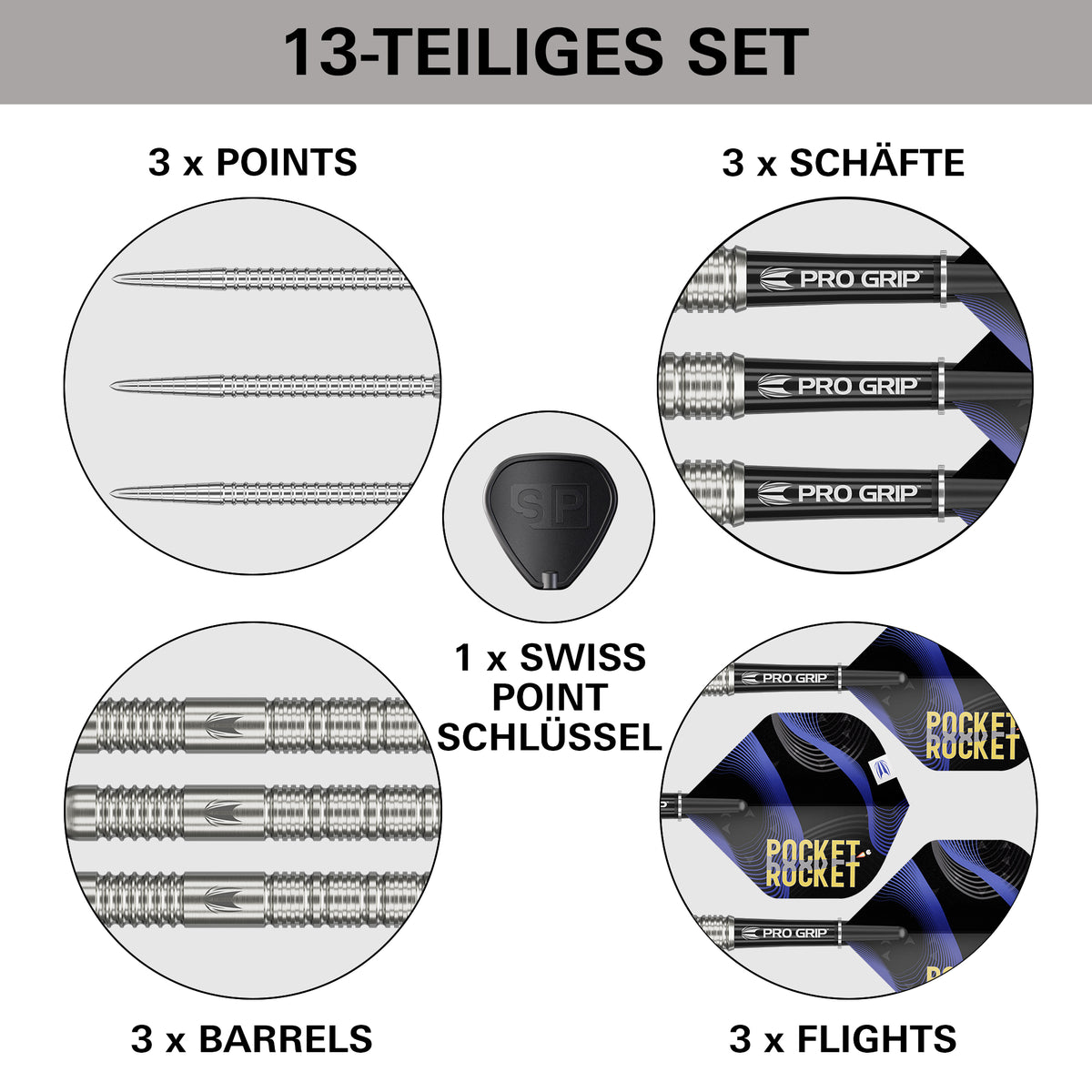 Target Justin Hood G1 90% Tungsten Swiss Point Steeldarts