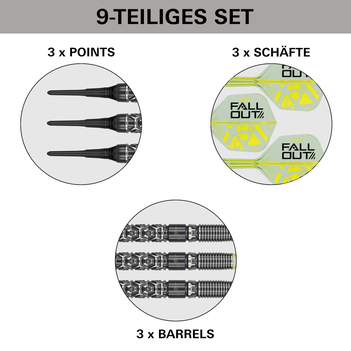 Target Luke Littler Nuke Fallout 90% Tungsten Softdarts