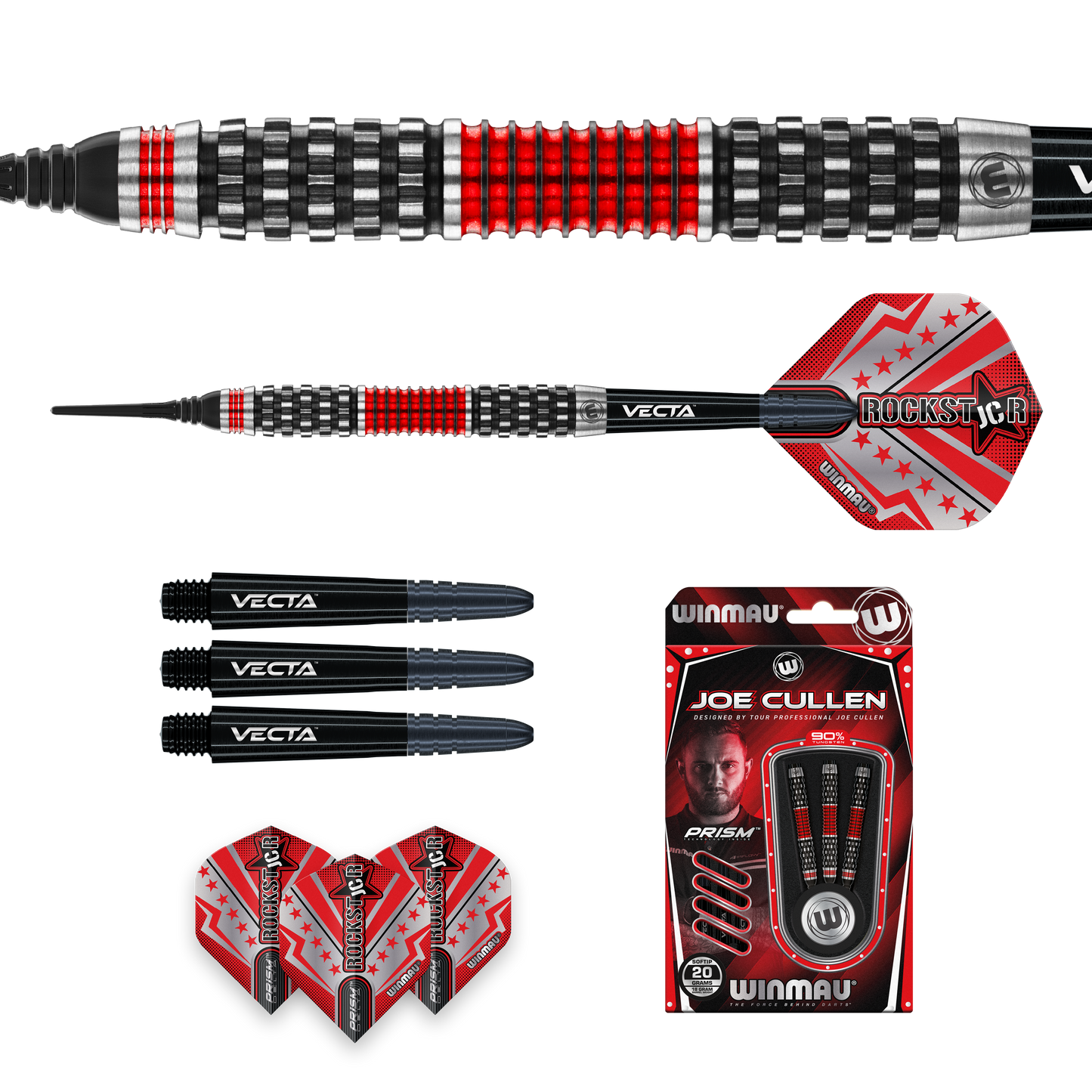 Winmau Joe Cullen Rockstar Series RS 1.0 90% Tungsten Softdarts