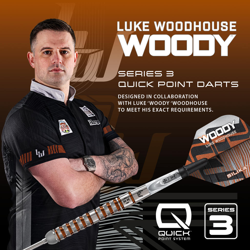 Harrows Luke Woodhouse Series 3 90% Tungsten Steeldarts