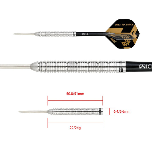 One80 Back To Basic BAS 90% Tungsten Steeldarts