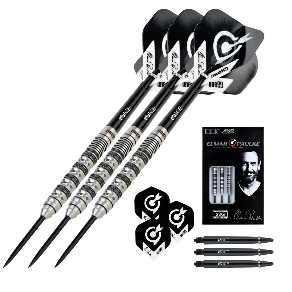 One80 Elmar Paulke V2 90% Tungsten Steeldarts
