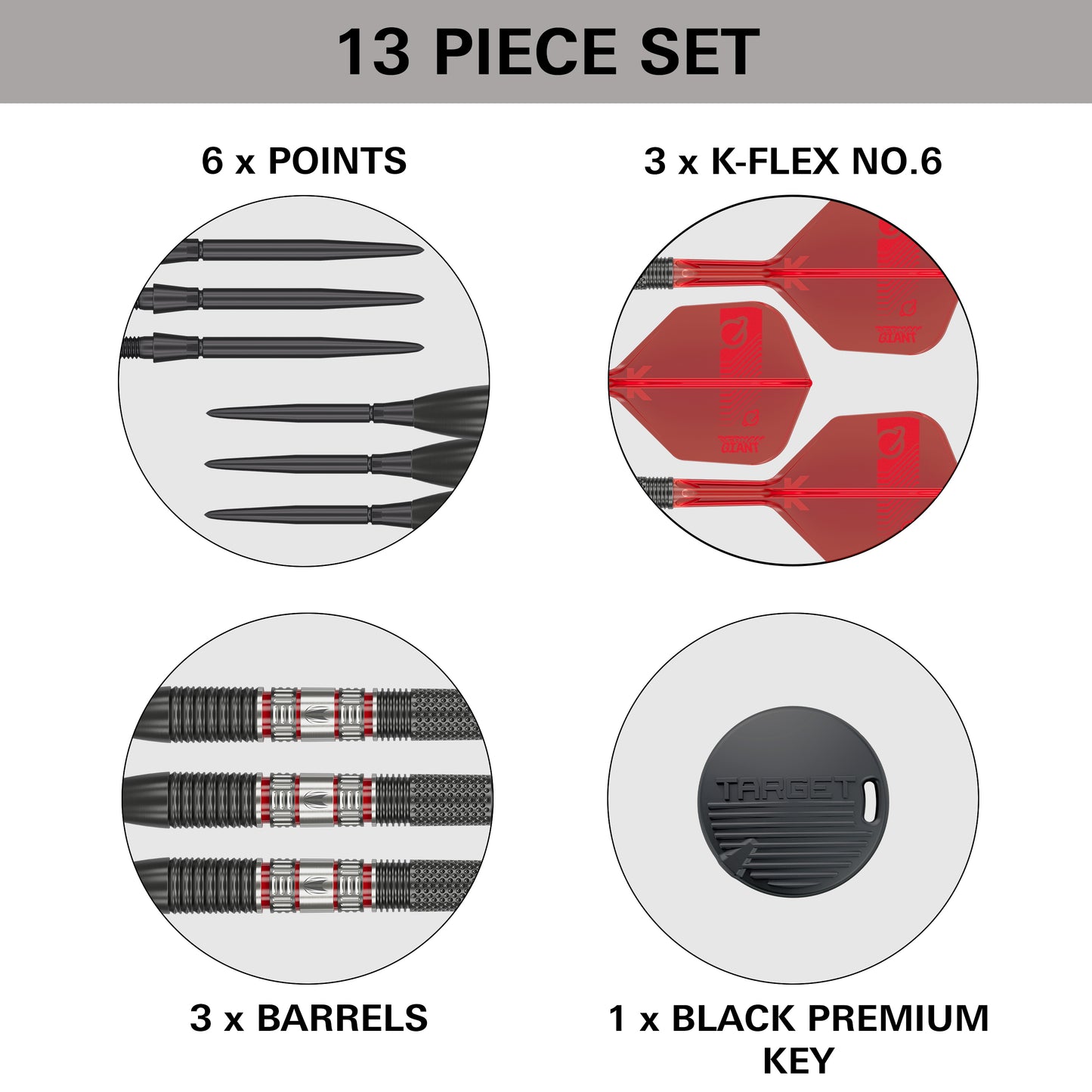 Target Gabriel Clemens 95K 95% Tungsten Swiss Point Steeldarts