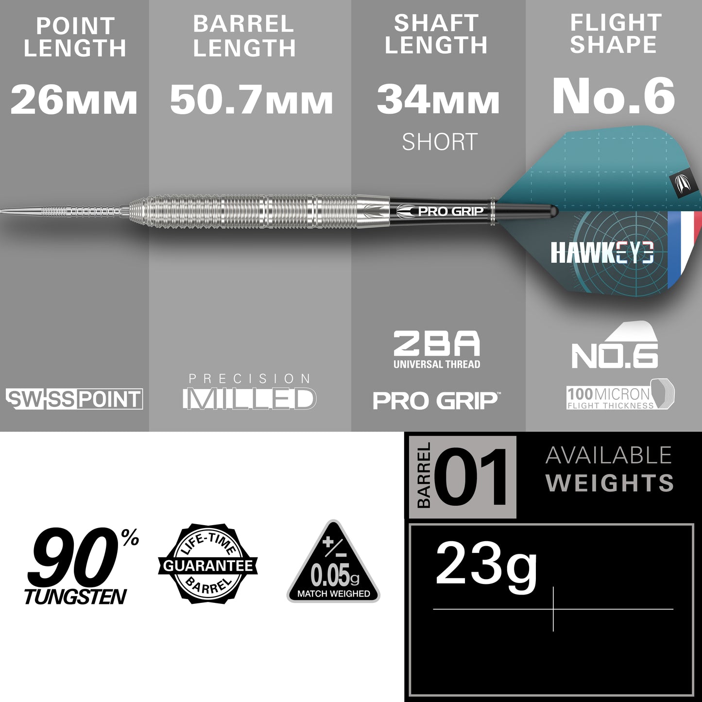 Target Kevin Doets 90% Tungsten Swiss Point Steeldarts