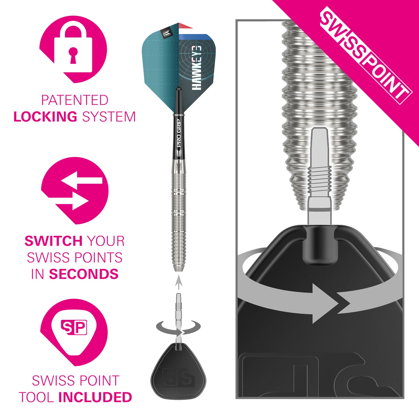 Target Kevin Doets 90% Tungsten Swiss Point Steeldarts