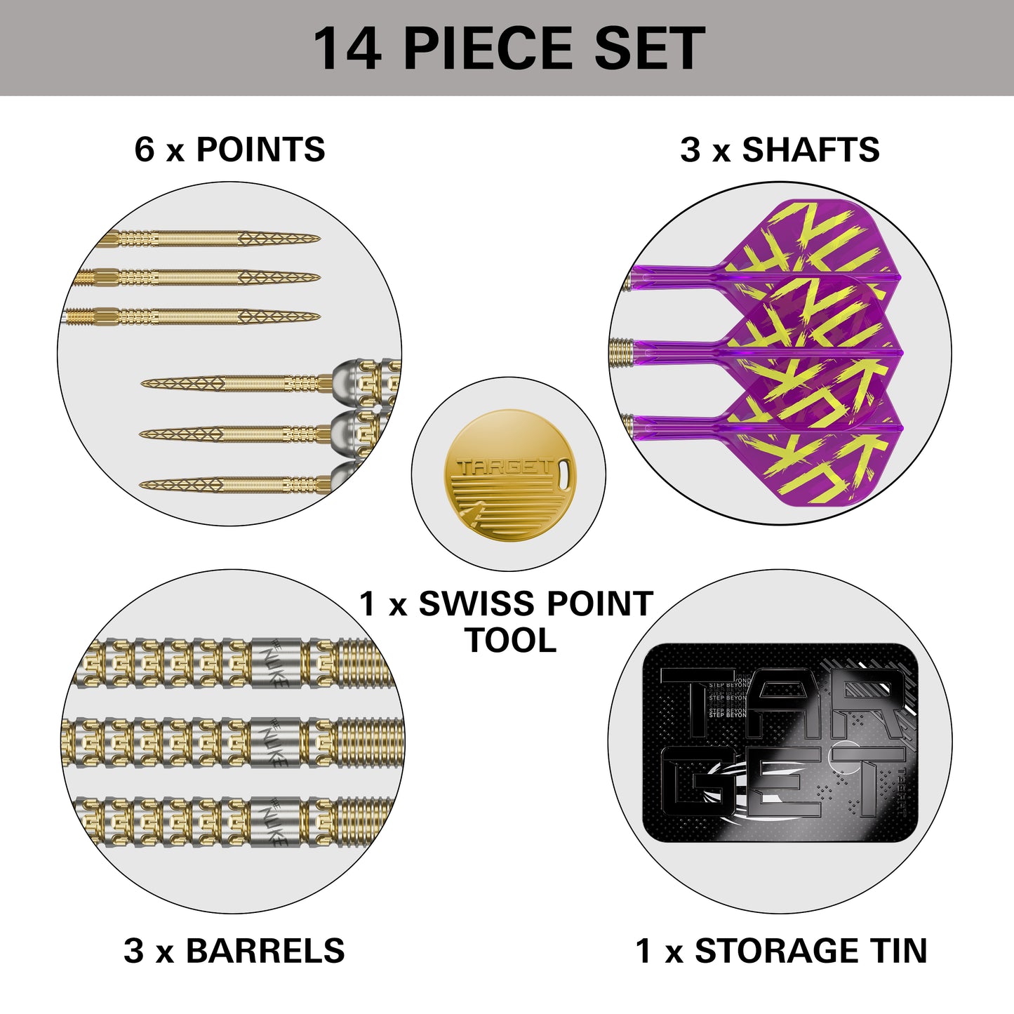 Target Luke Littler G1 Prodigy 90% Tungsten Swiss Point Steeldarts