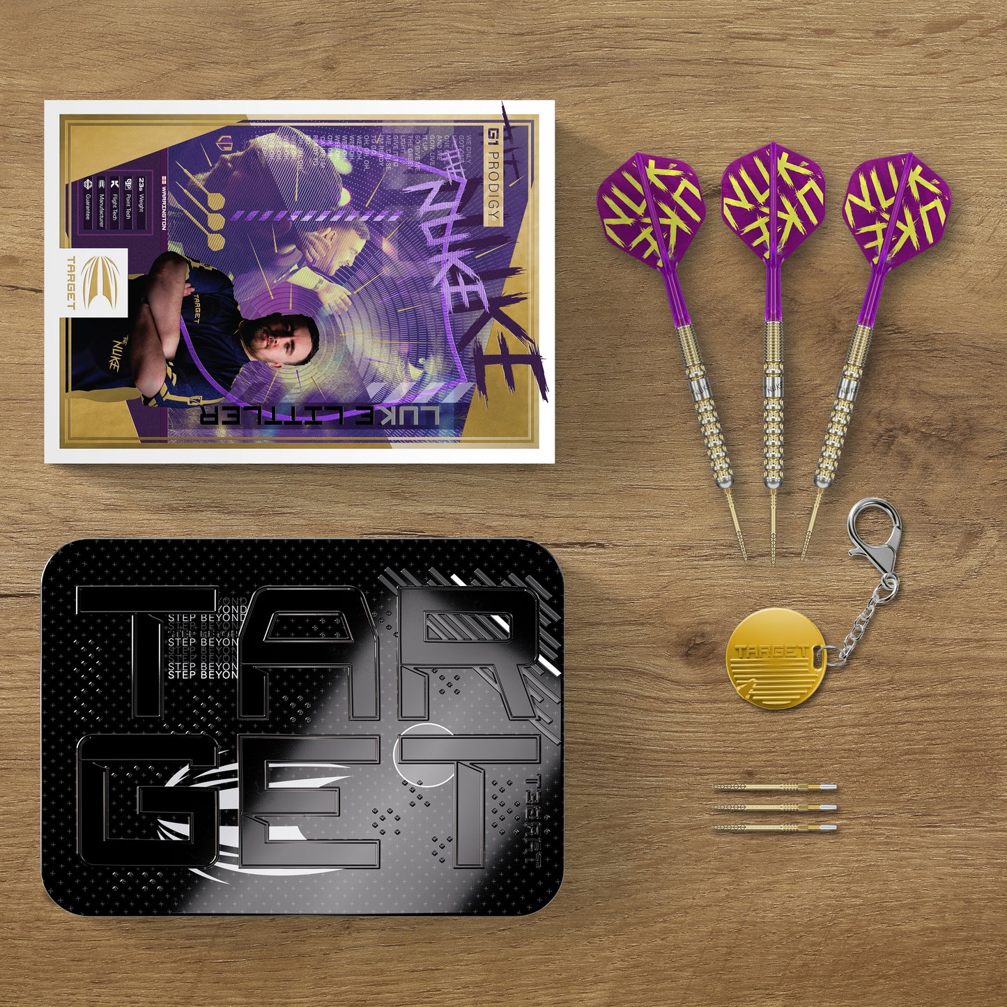 Target Luke Littler G1 Prodigy 90% Tungsten Swiss Point Steeldarts