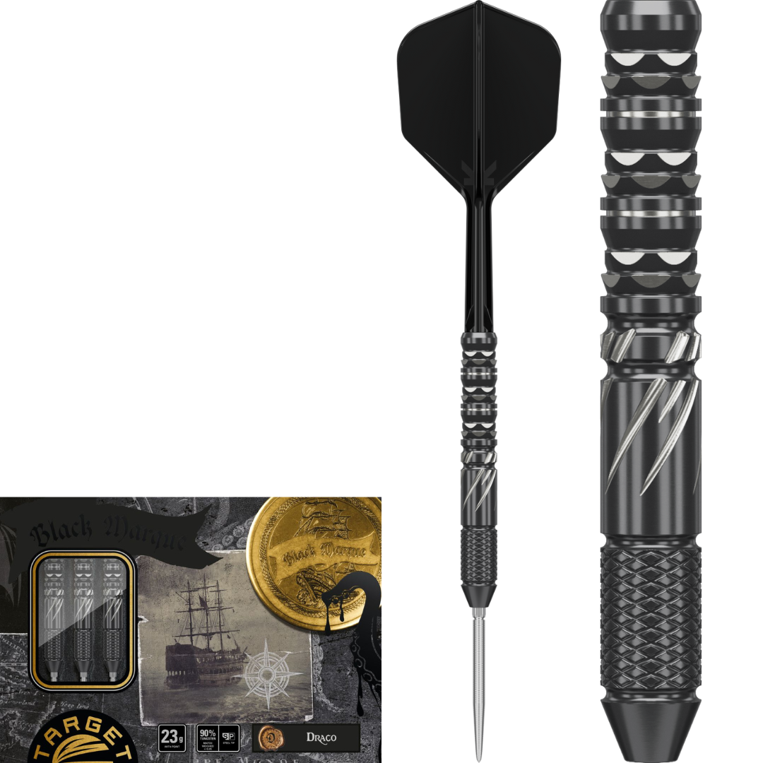 Target Japan Black Marque Draco 90% Tungsten Swiss Point Steeldarts