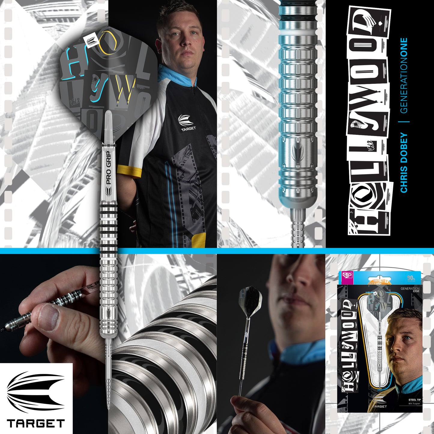 Target Chris Dobey 90% Tungsten Swiss Point Steeldarts