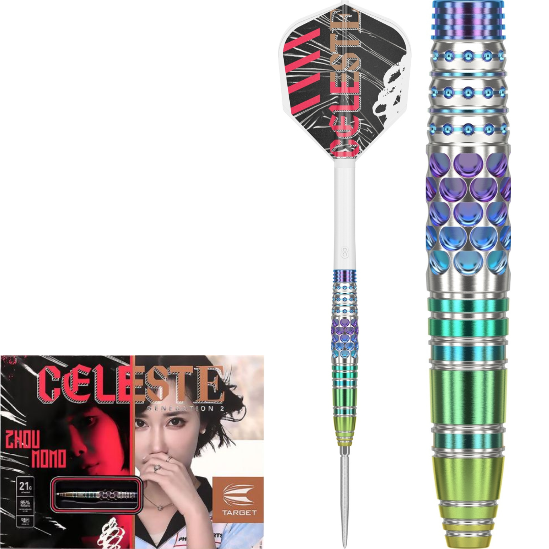 Target Japan Zhou Momo G2 Celeste 95% Tungsten Swiss Point Steeldarts