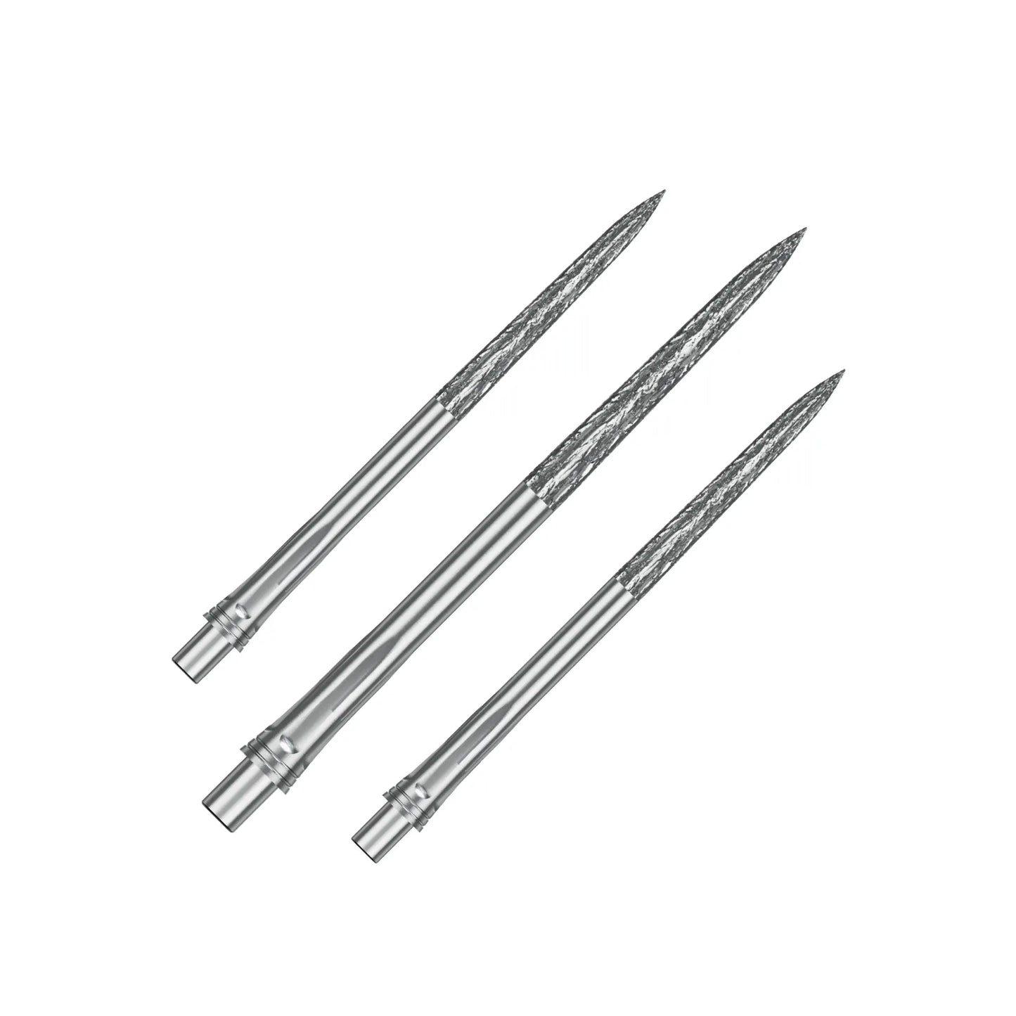 Precise180 Steeldartspitzen - Silber - Roughed