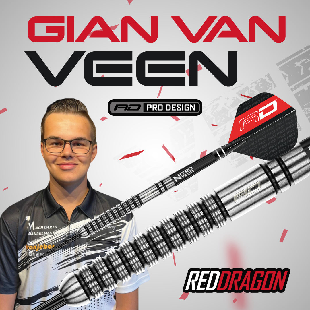 RedDragon Gian van Veen 90% Tungsten Steeldarts