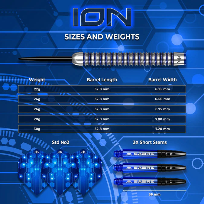 Mission ION 95% Tungsten Steeldarts