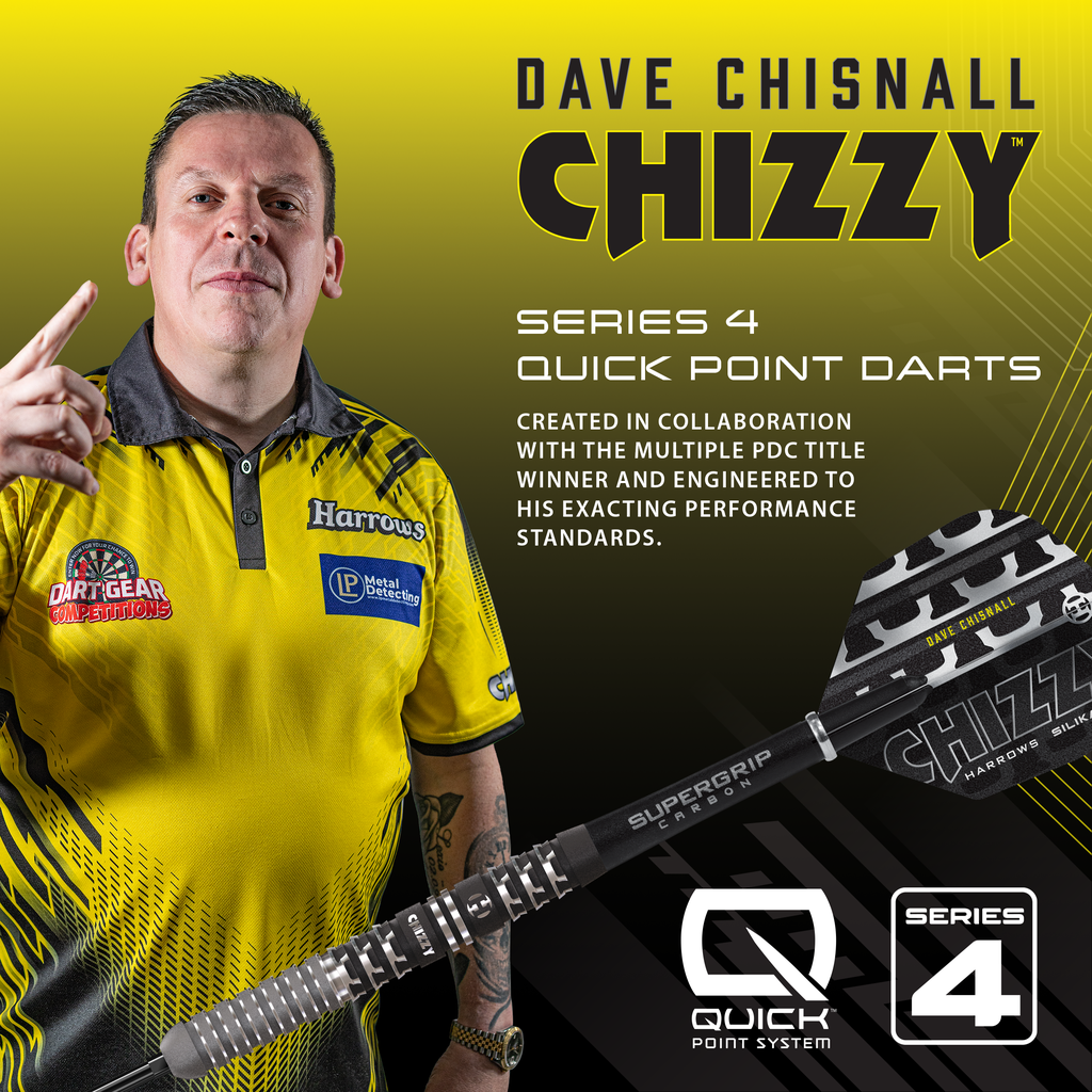 Harrows Dave Chisnall Series 4 90% Tungsten Steeldarts