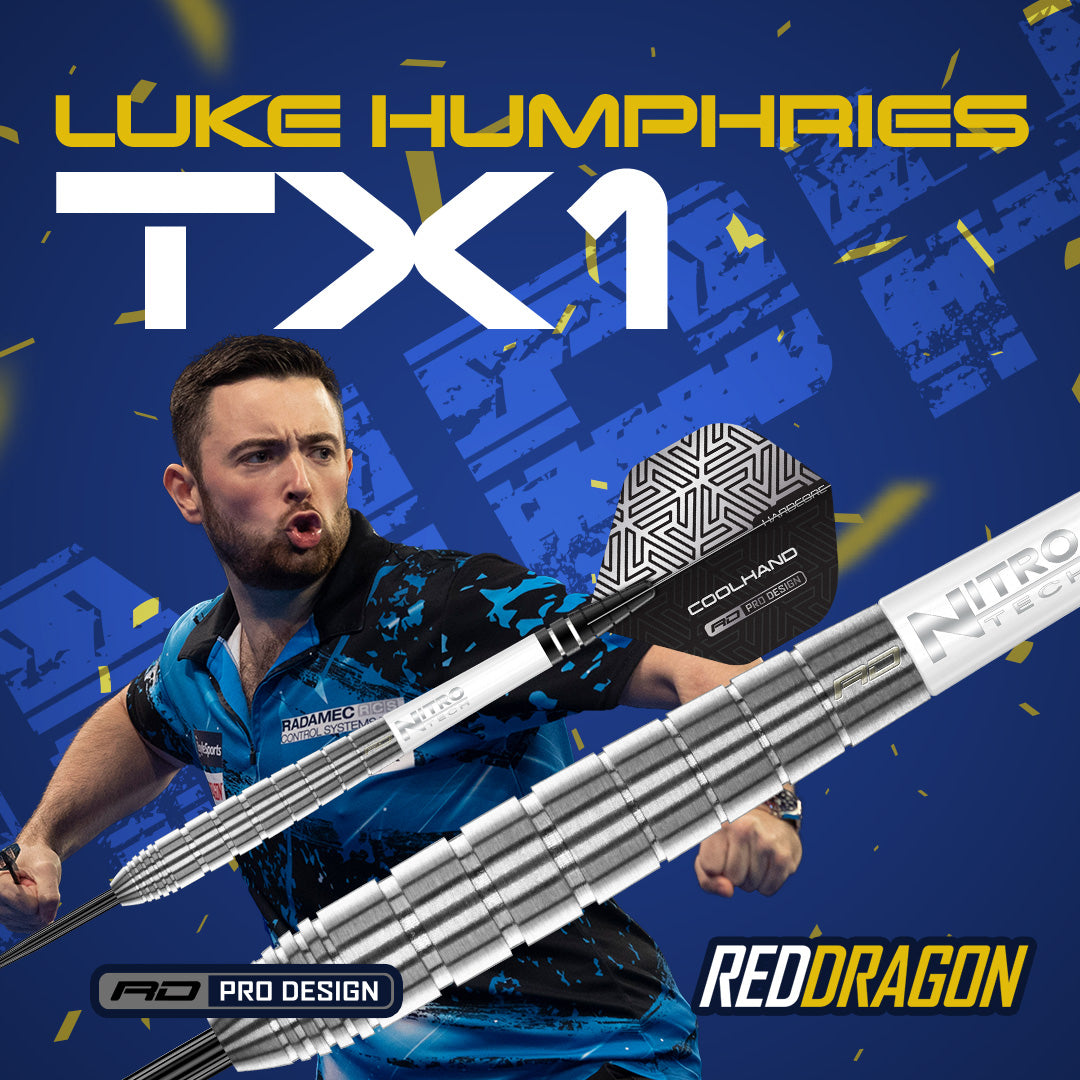 RedDragon Luke Humphries TX1 90% wolfraam stalen darts