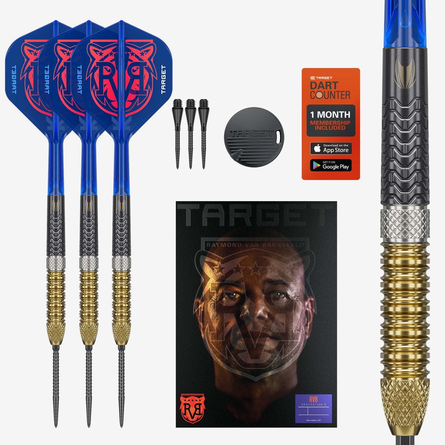 Target Raymond van Barneveld G6 95% Tungsten Swiss Point Steeldarts