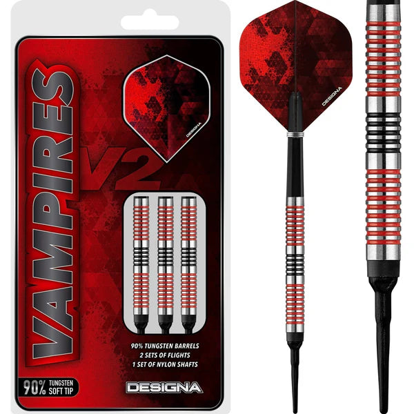 Designa Vampires V2 90% wolfraam zachte darts