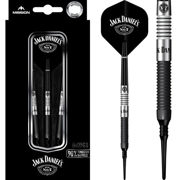 Missie Jack Daniel's 90% Tungsten zachte darts