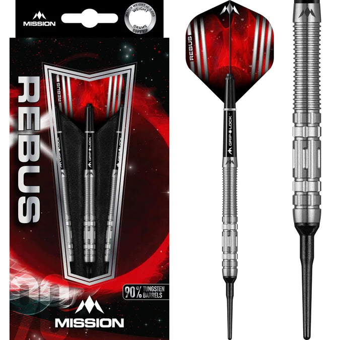 Mission Rebus 90% wolfraam zachte darts