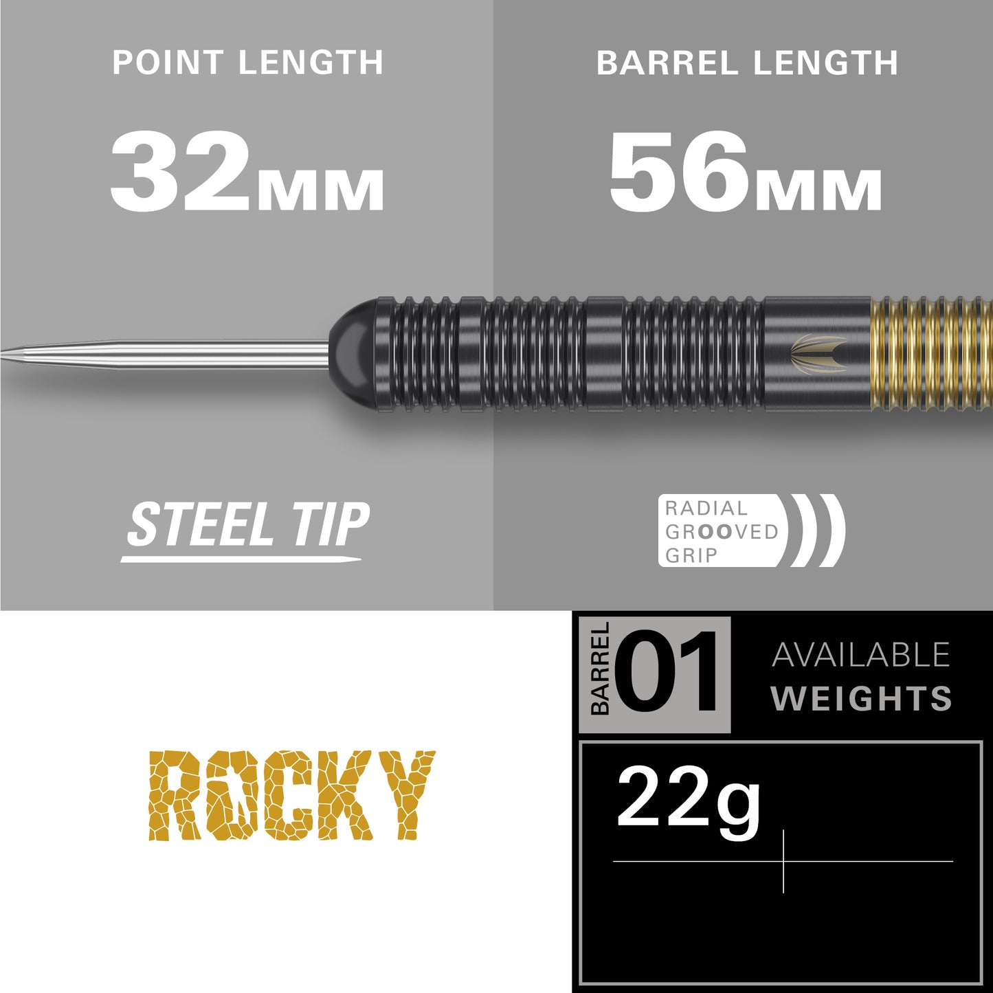 Target Josh Rock Brass Steeldarts