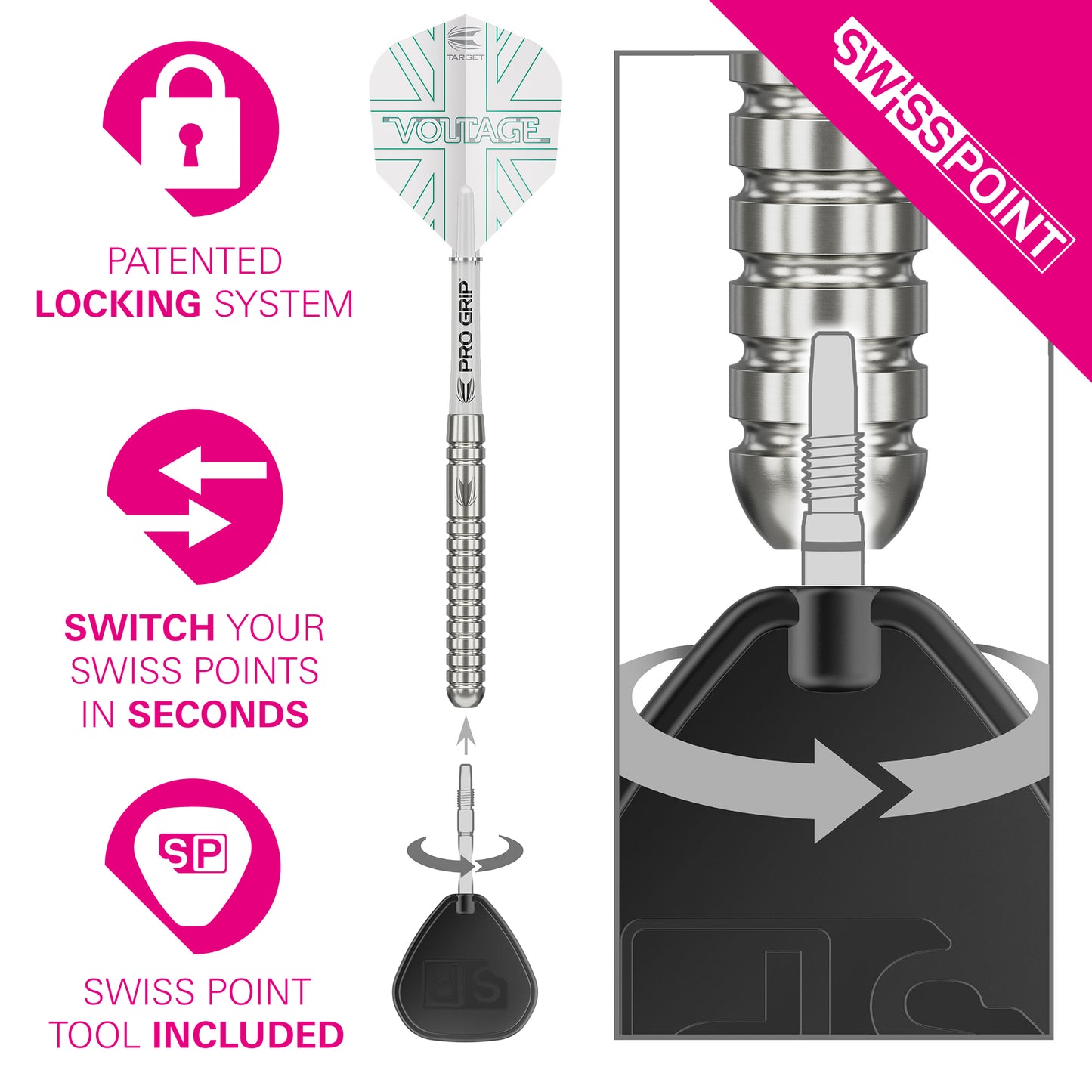 Target Rob Cross G1 90% Tungsten Swiss Point Steeldarts