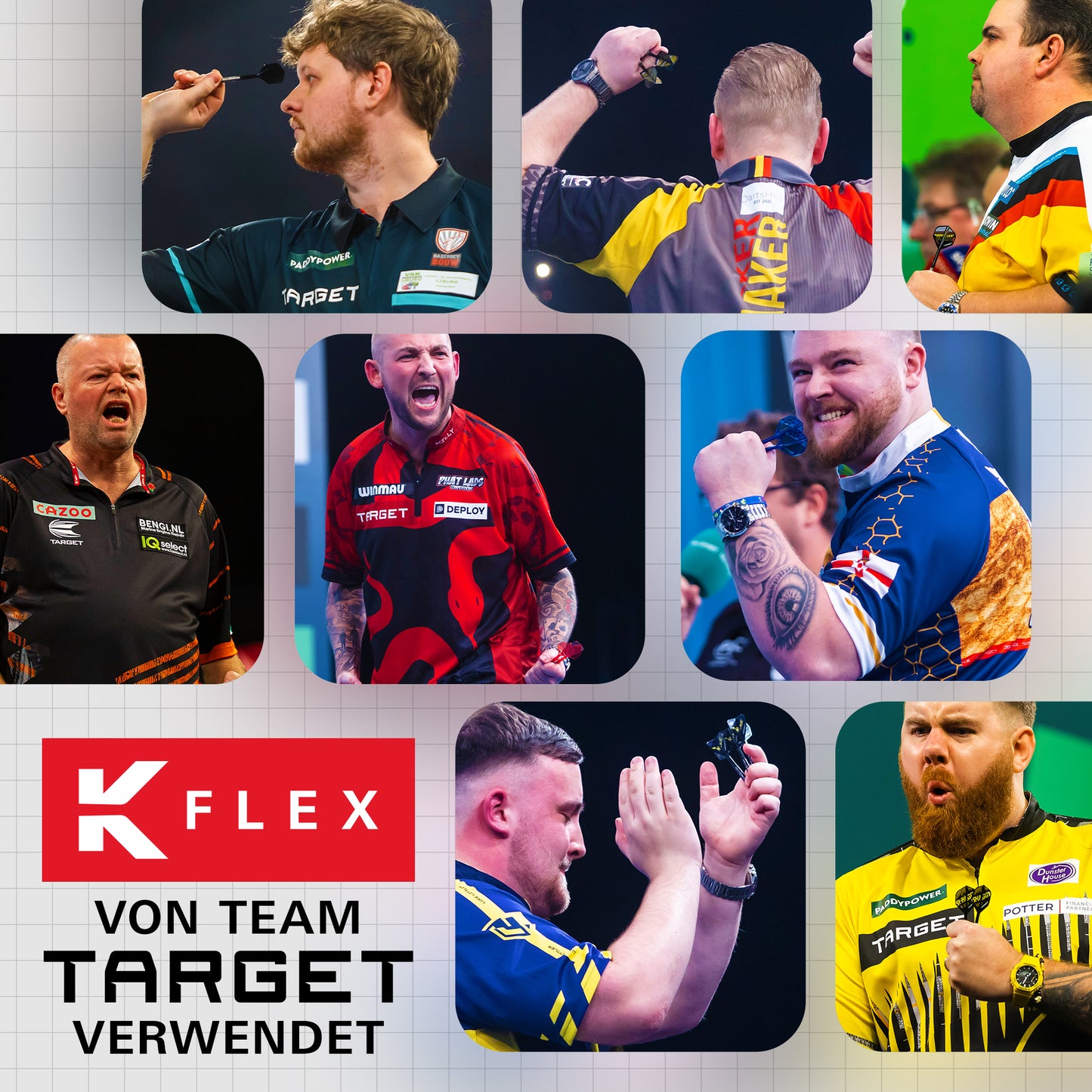 Target K-Flex Flight / Shaft System NO2 - Luke Littler World Champion