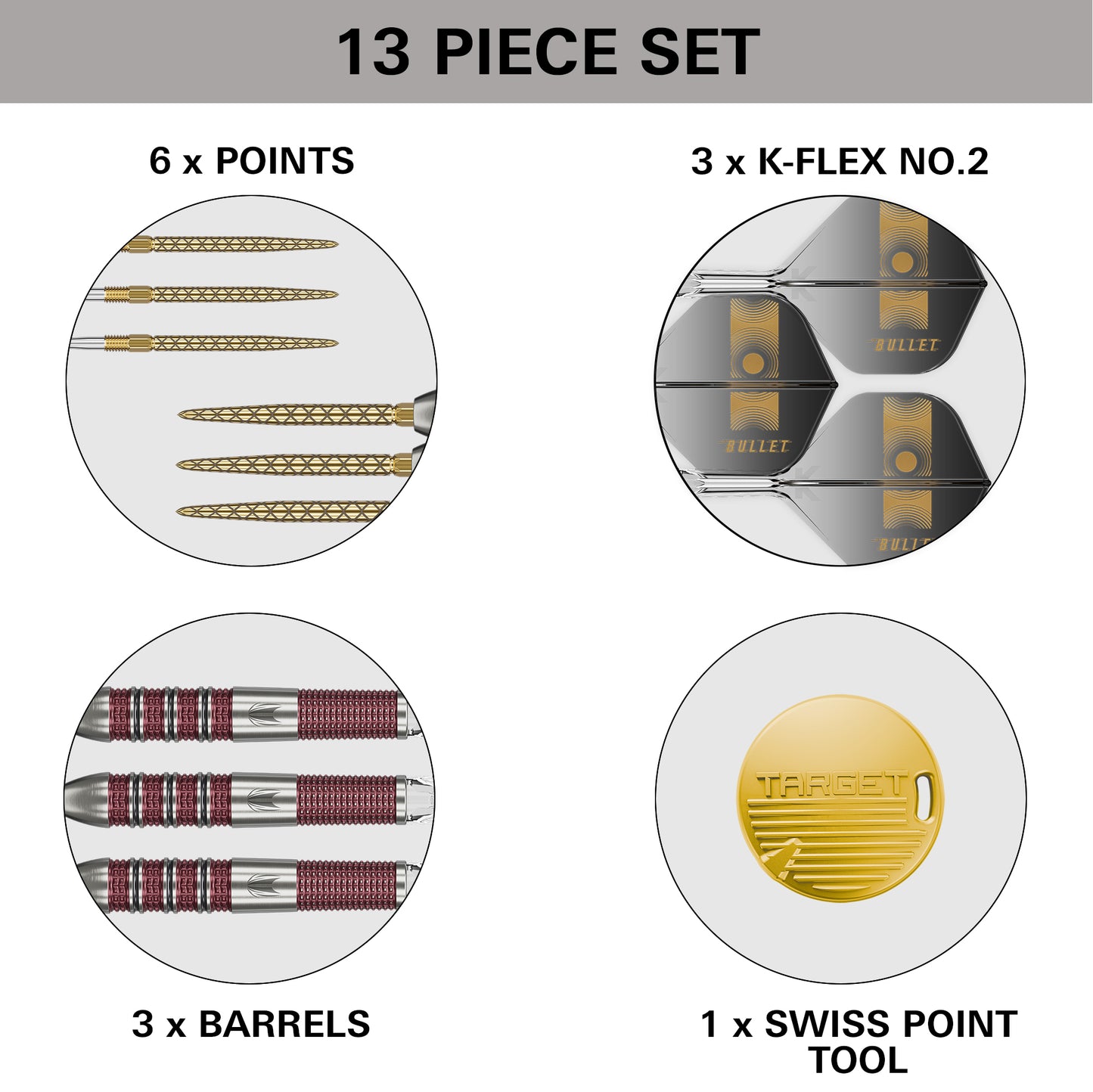 Target Stephen Bunting 95K 95% Tungsten Swiss Point Steeldarts