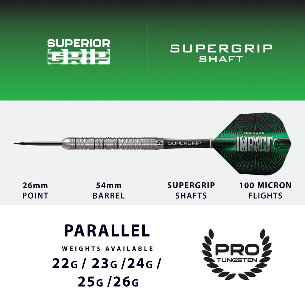 Harrows Impact 70% Tungsten Steeldarts