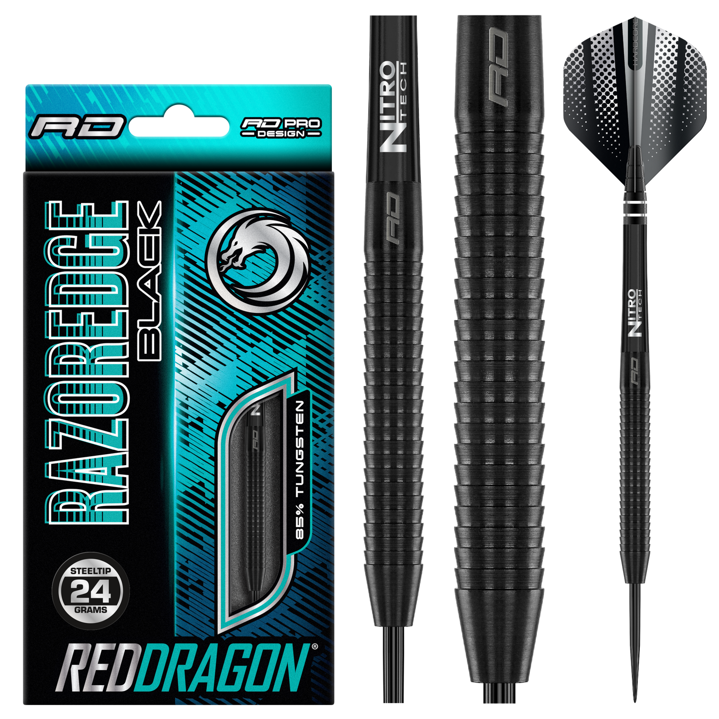 RedDragon Razor Edge Black 85% Tungsten Steeldarts