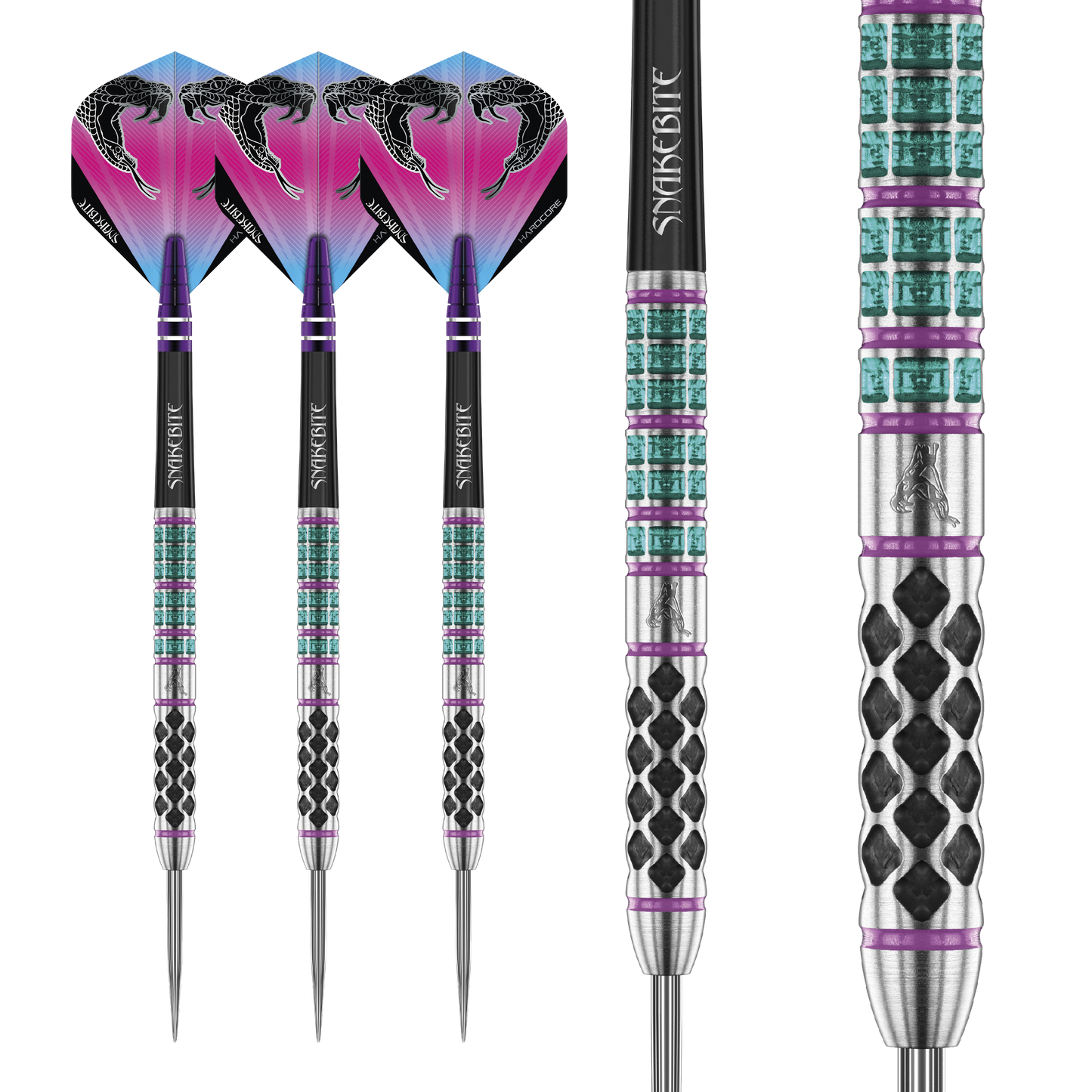 RedDragon Peter Wright Supa Venom 90% Tungsten stalen darts