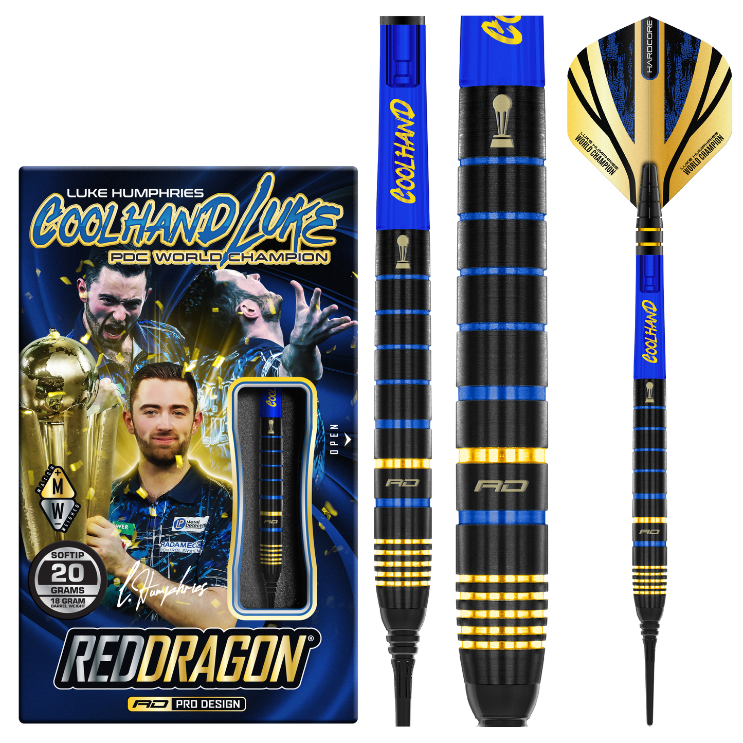 RedDragon Luke Humphries TX4 Avenger 90% Tungsten Softdarts