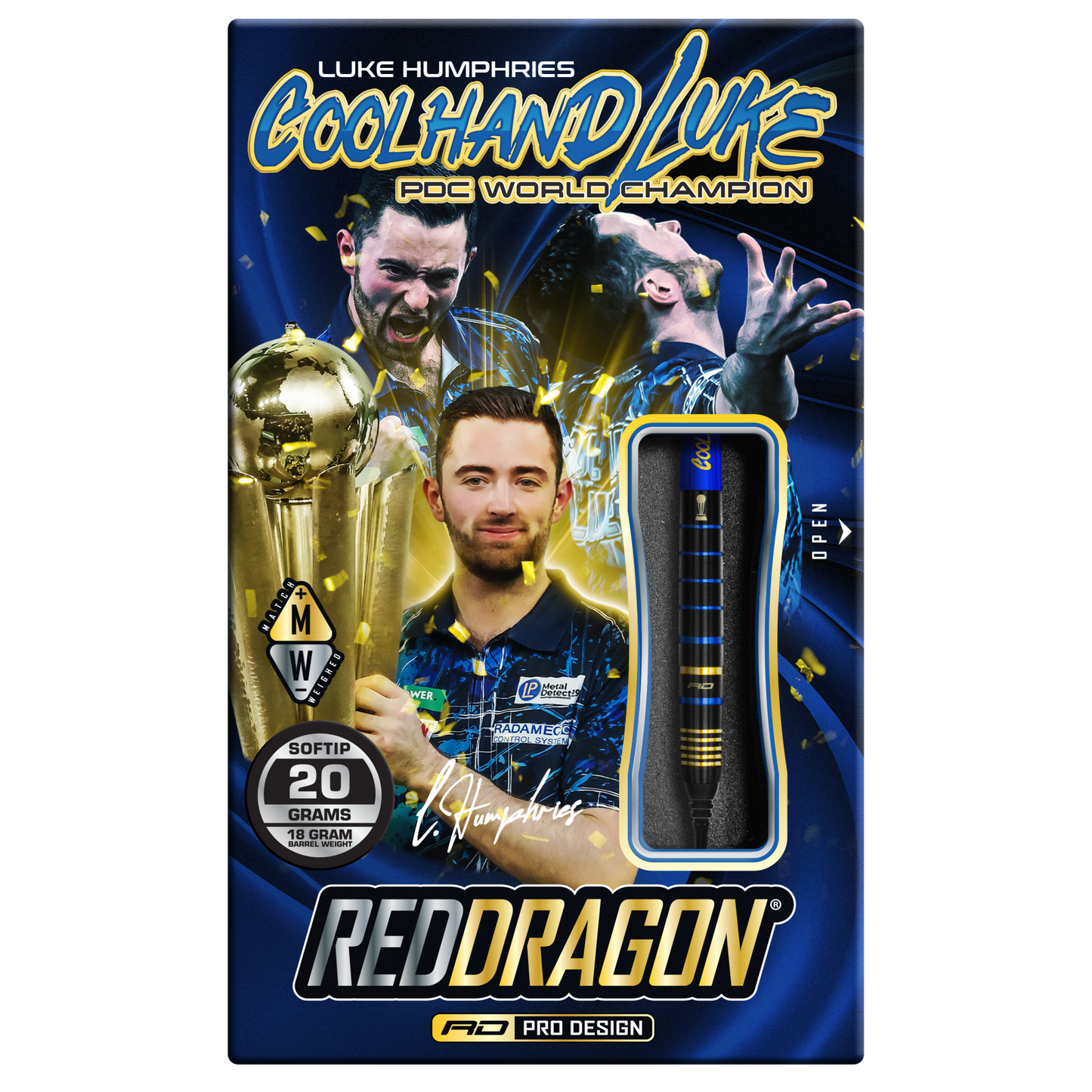 RedDragon Luke Humphries TX4 Avenger 90% Tungsten Softdarts