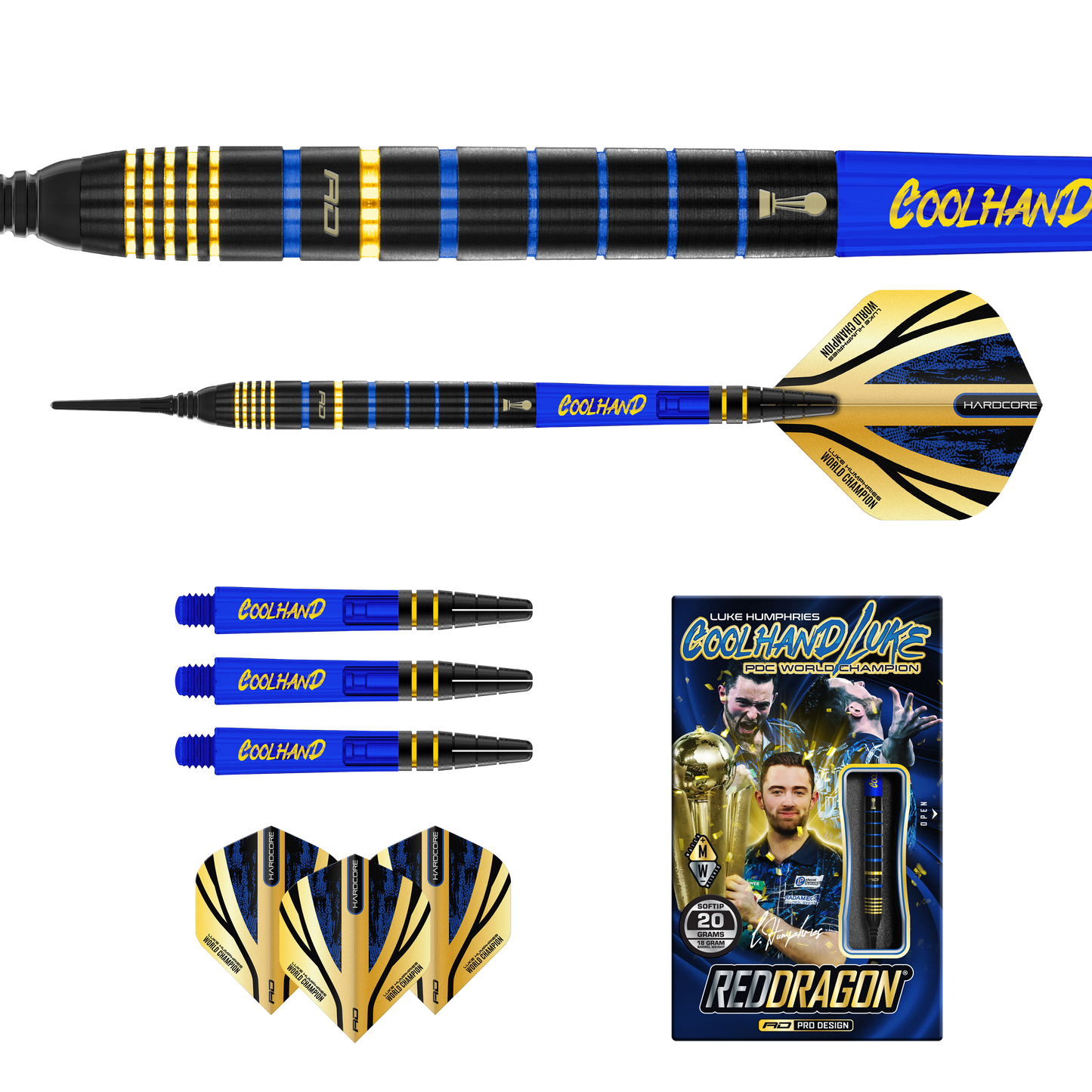 RedDragon Luke Humphries TX4 Avenger 90% Tungsten Softdarts
