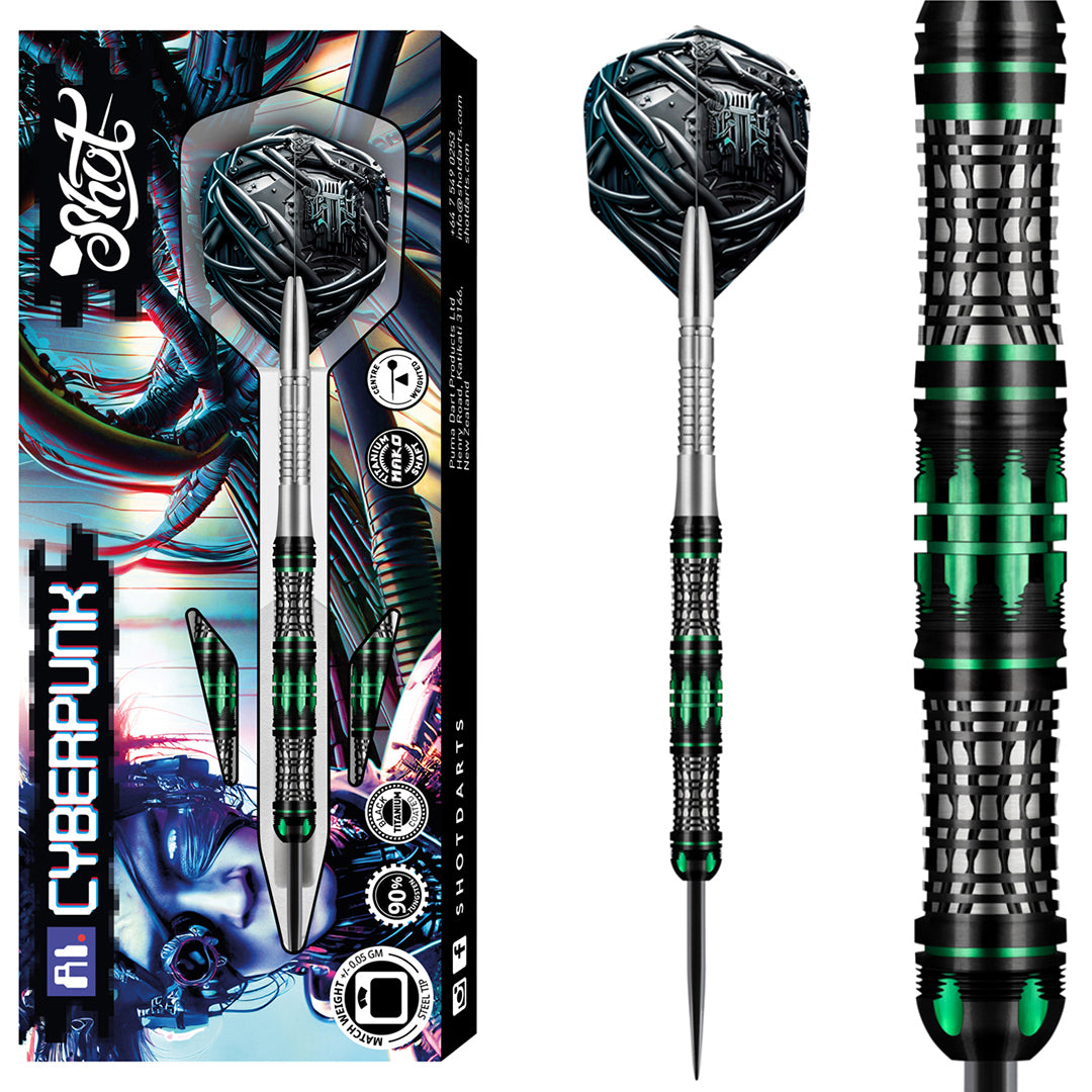 Shot AI Cyberpunk 90% wolfraamstaal darts