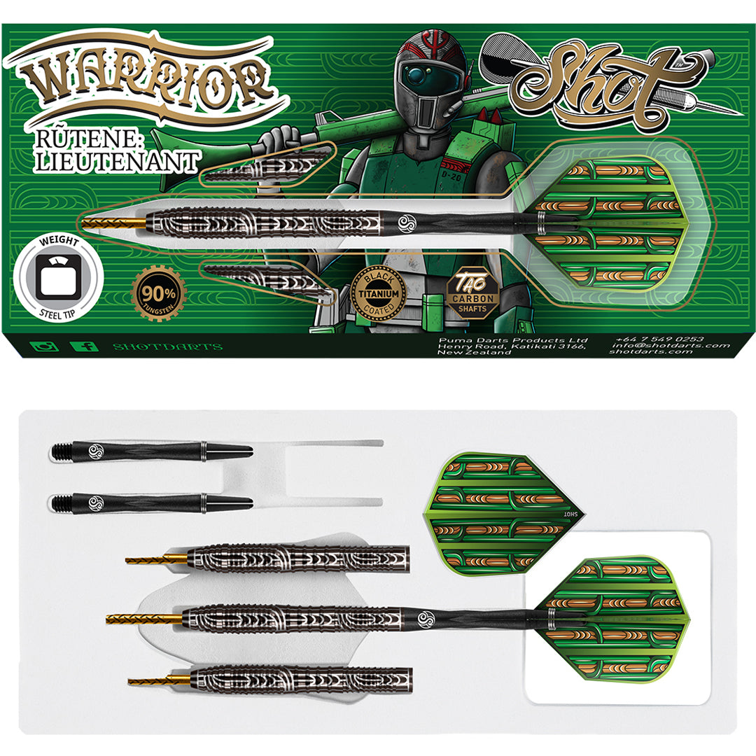Shot Warrior Rutene 90% Tungsten Steeldarts