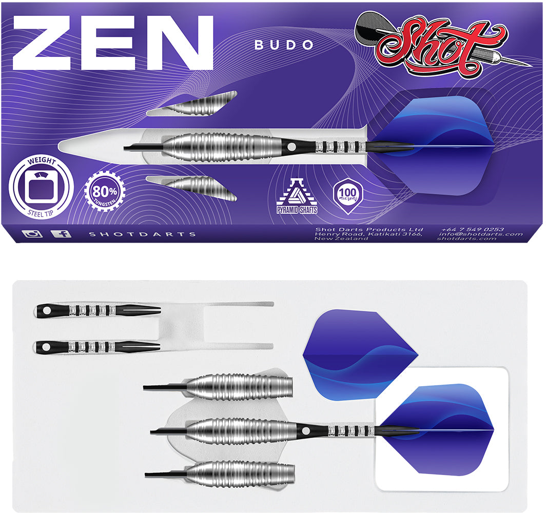 Shot Zen Budo 80% Tungsten stalen darts