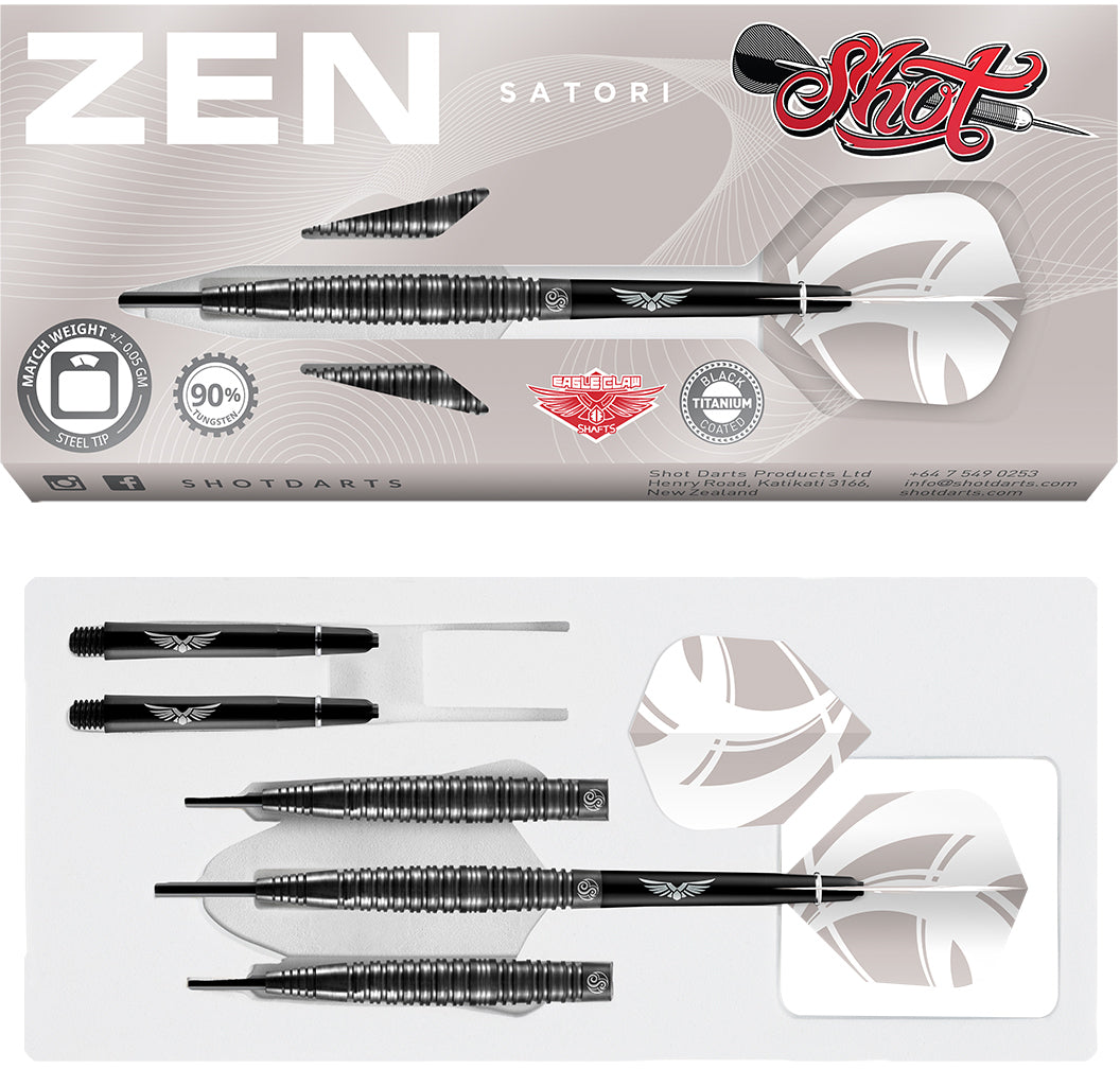 Shot Zen Satori 90% wolfraam stalen darts