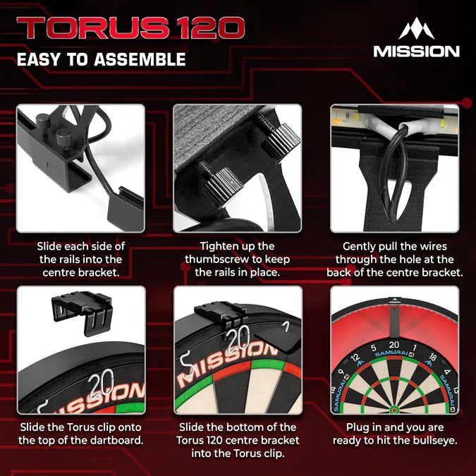 Mission Torus 120° Dartboard-Beleuchtung