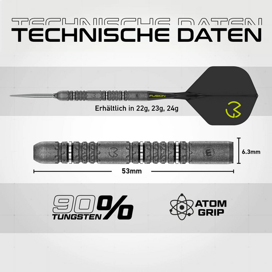 Winmau Michael van Gerwen Signature Edition 90% Tungsten Switch Point Steeldarts