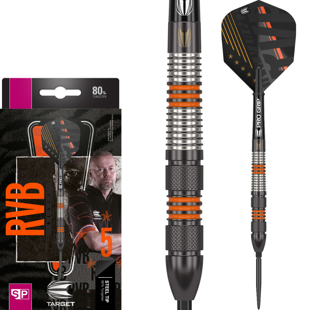 Target Raymond van Barneveld Black 80% Tungsten Swiss Point Steeldarts