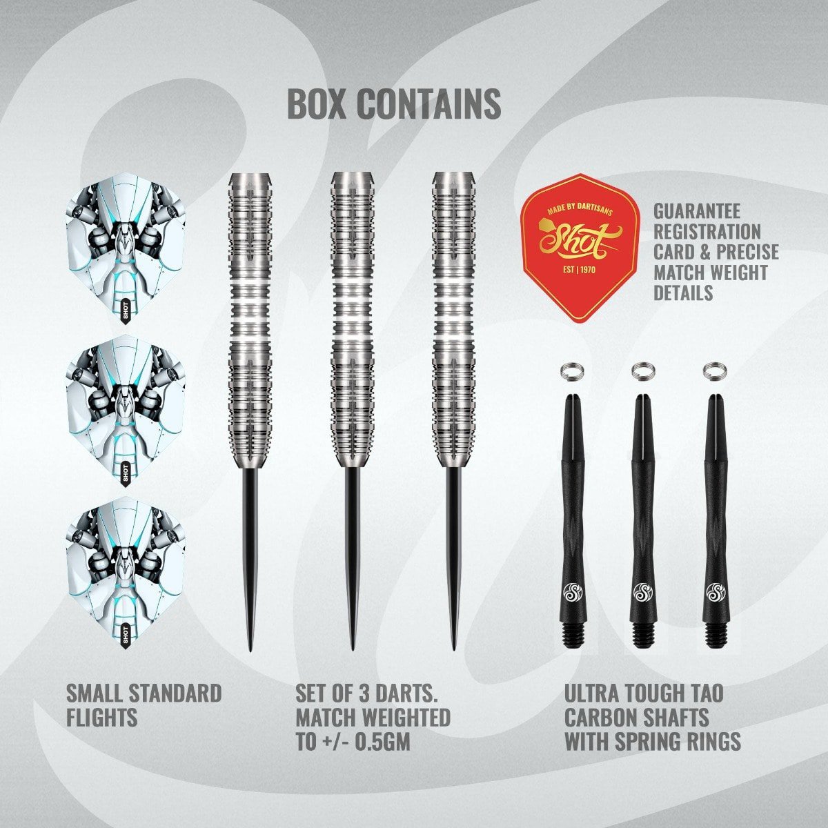 Shot AI Scorpula 90% Tungsten Steeldarts