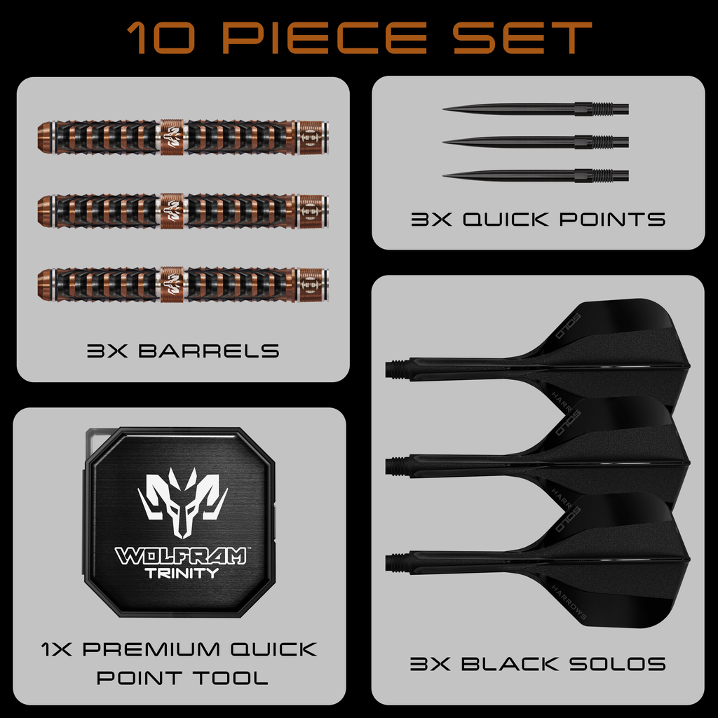 Harrows Wolfram Trinity 97% Tungsten Steeldarts