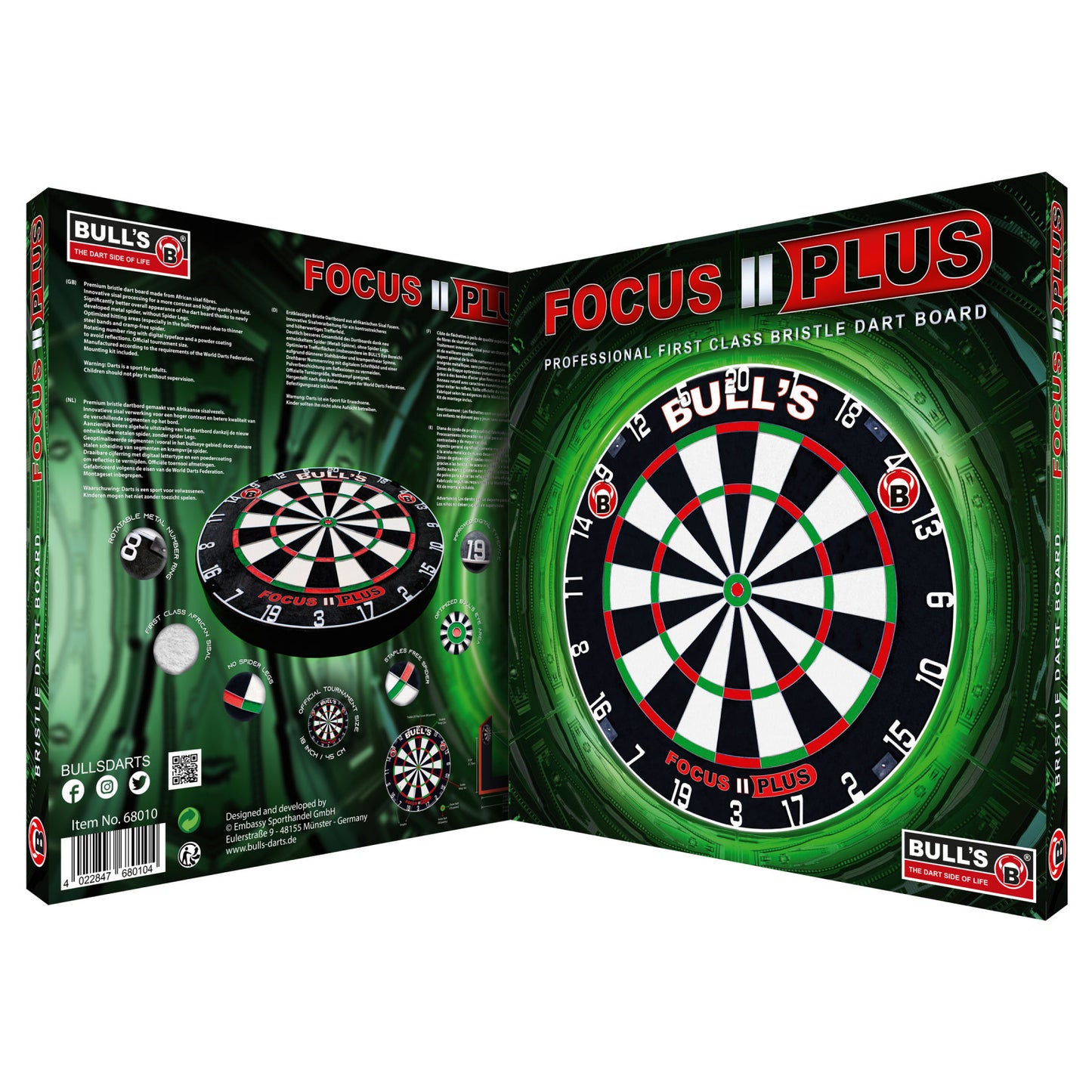 Bull´s Focus II Plus Dartboard