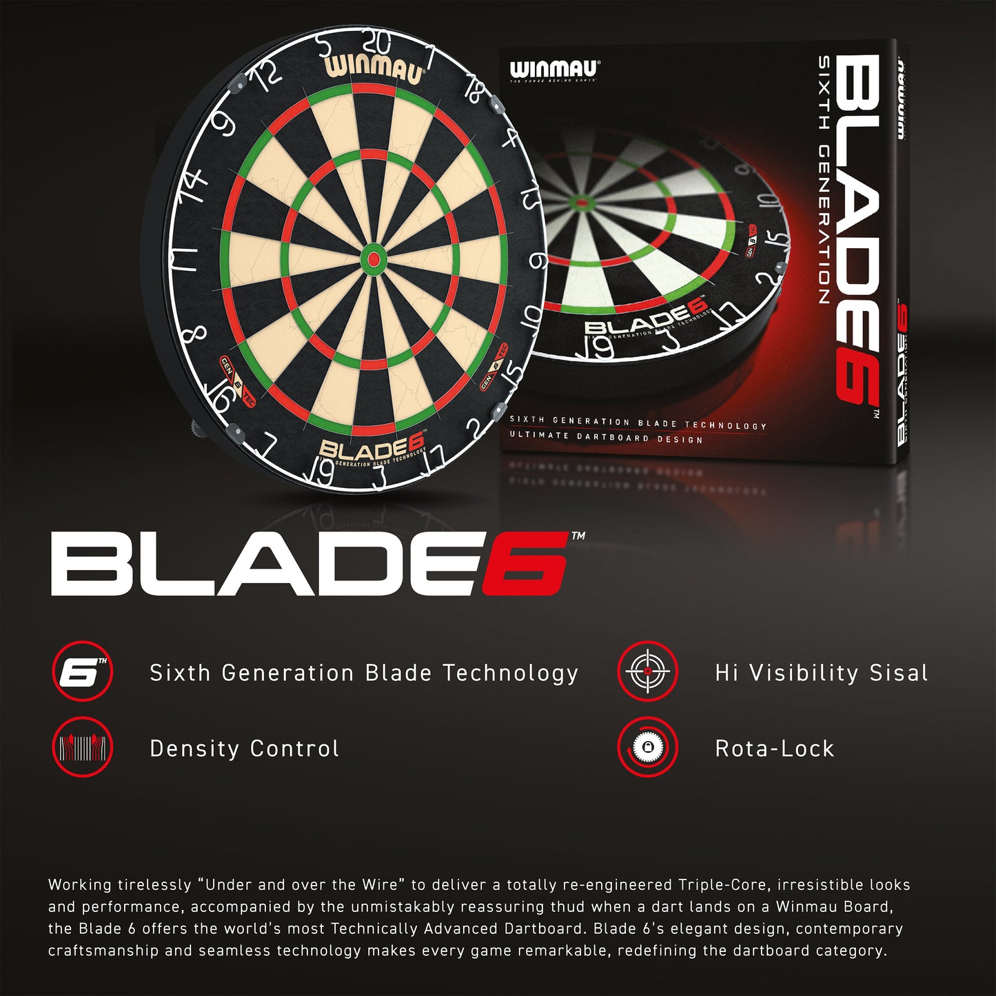 Winmau Blade 6 Steeldartboard