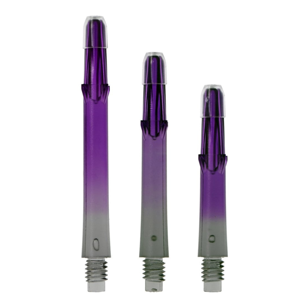 L-Style Locked Straight TwoTone Shafts - Schwarz / Lila