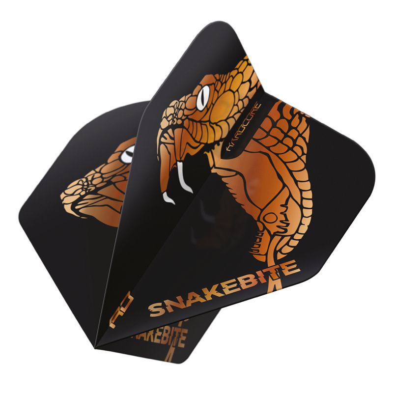 RedDragon hardcore Peter Wright Snake Flights (zwart/brons)